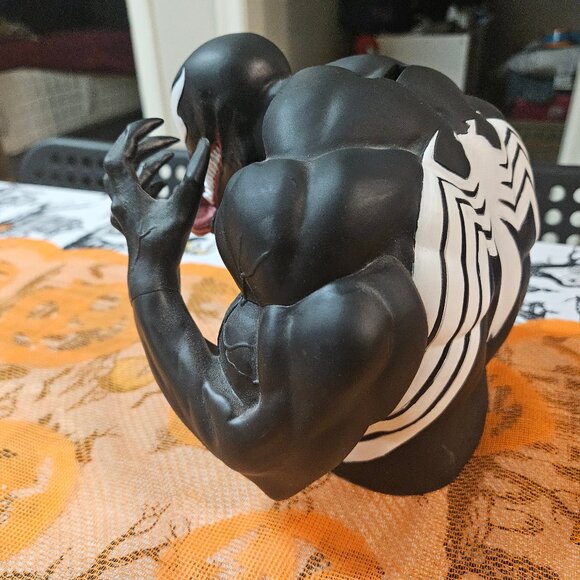 Marvel Venom Bust Figure Coin Piggy Bank Spider-Man 6" - Picture 5 of 10